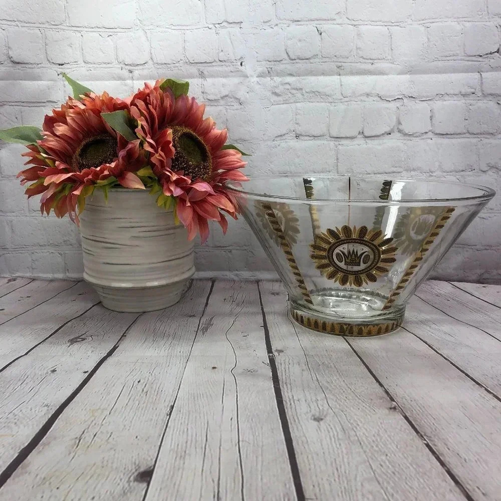 vintage georges briard mid century salad bowl retro